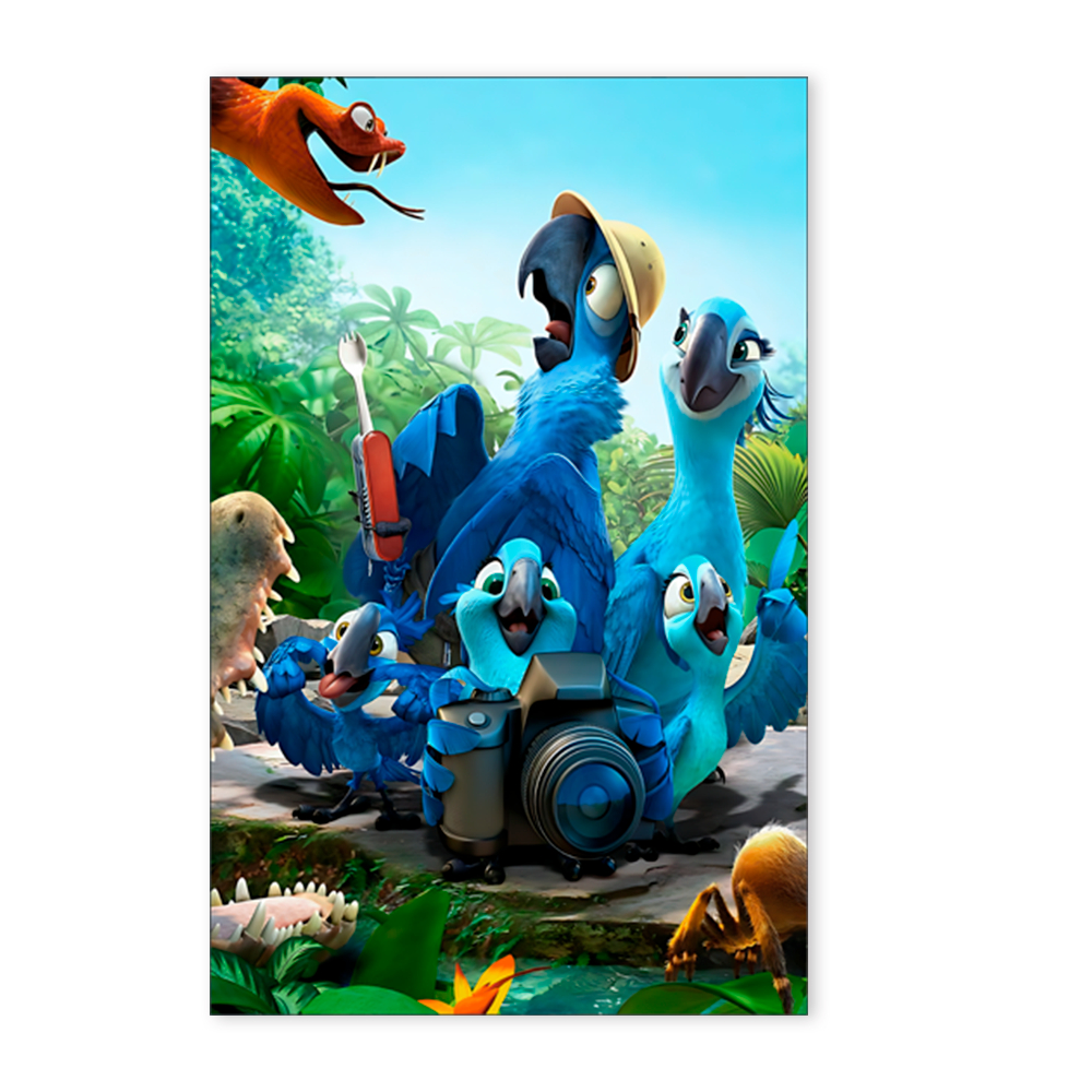 Capa Painel Festa 2,20x1,55 Retangular Helanca Premium Sublimados Decoração Aniversário Rio Blu Jade