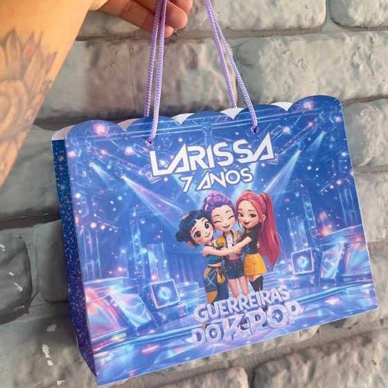 Sacolinha Personalizada para Festa Infantil | Lembrancinha com Nome | Vários Temas Disponíveis