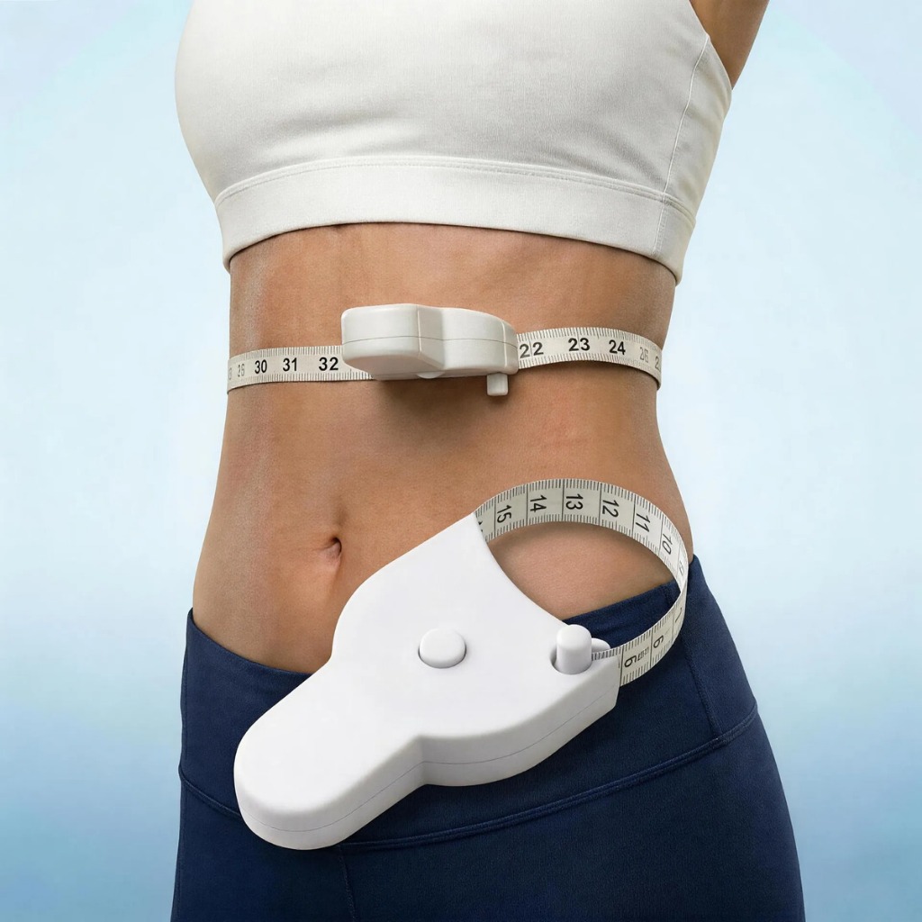 Fita Métrica De Medição Corporal 150cm Retrátil Automática Circulo Academias Fitness Nutricionista