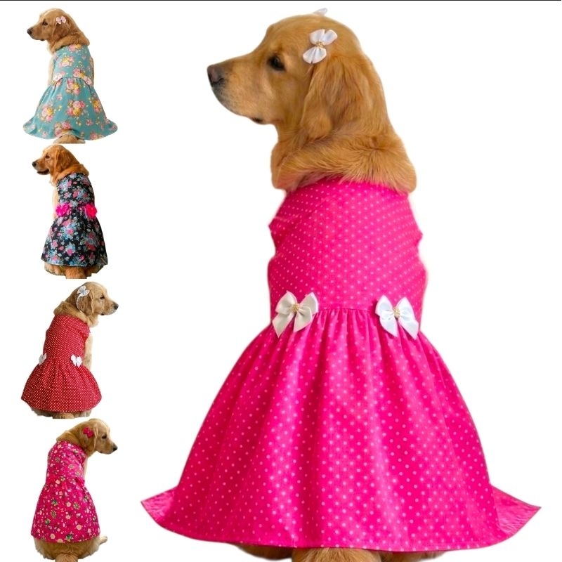 roupas pets-vestido para cachorro de grande porte EGG