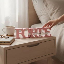 Placa Decorativa Forte e Corajosa Decoração Frase Motivacional Para Quarto Sala Presente