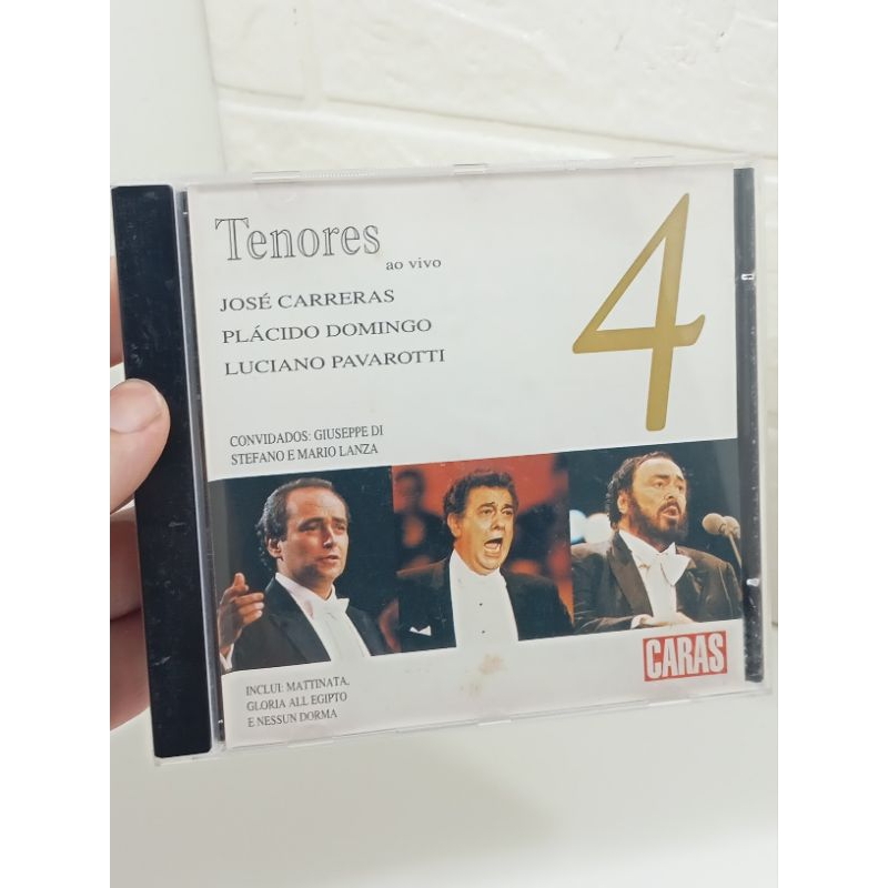 CD José Carreras , Plácido Domingo , Luciano Pavarotti 4 - caras - Original -  Midia Impecável - Conservado - REF: CD52