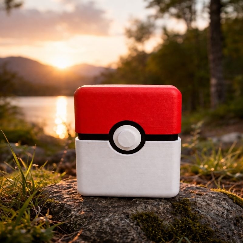 Caixa Estojo Cartas Pokémon Deck Box Pokebola Porta Cards TCG Proteção Premium Presente