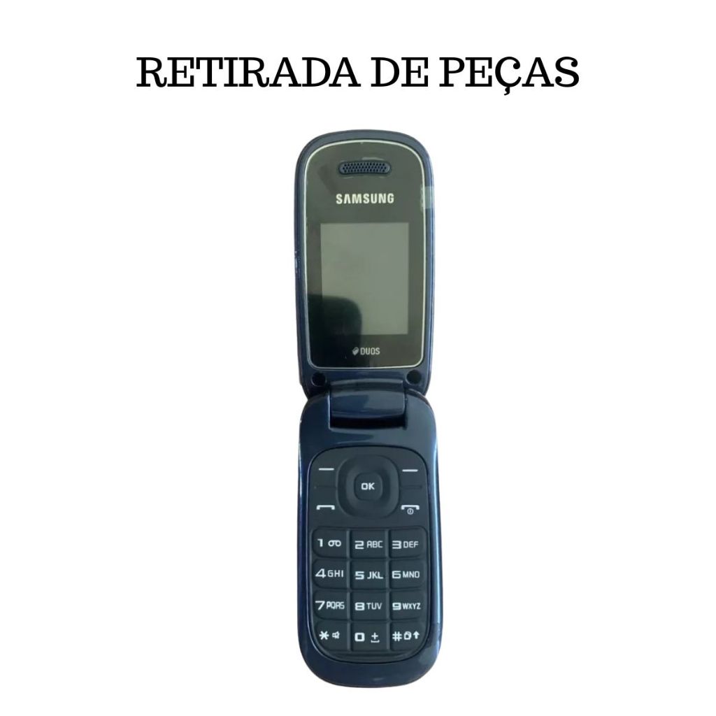 RETIRADA DE PEÇAS CELULAR SANSUNG GT-E-1272 - SEM ACESSÓRIOS