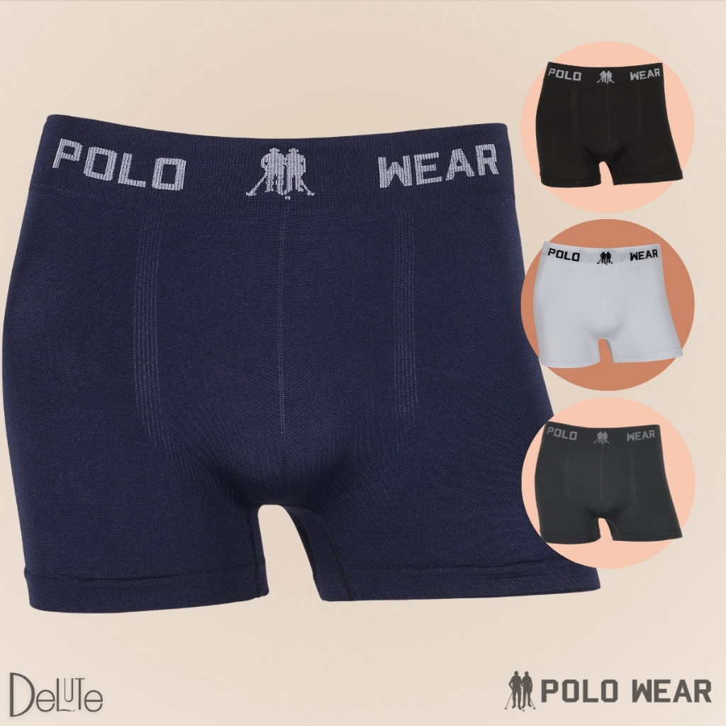 Kit 6 Cuecas Boxer Masculinas Polo Wear Microfibra Sem Costura Conforto Extremo Básica Lisa Respirável Elástico em Oferta na Shopee