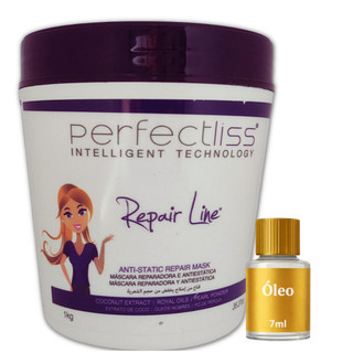 BTOX Capilar S.O.S Repair Line  Máscara Reparadora Antifrizz e Atiestática 1kg Perfect Liss Profissional