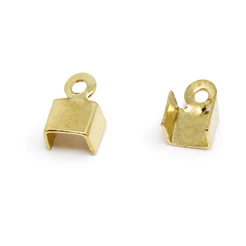 terminal quadrado para bijuterias 6mm 100 peças