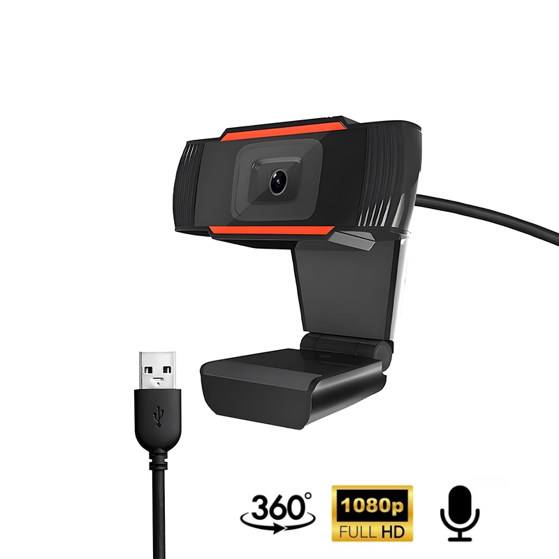 USB HD Full 1080p Câmera Webcam para Computador Visão 180º