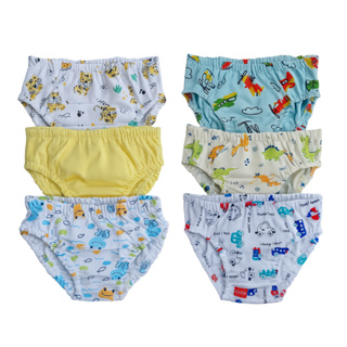 kit 6 cuecas infantil anti alergica PREMIUM 100% algodão em Oferta na Shopee