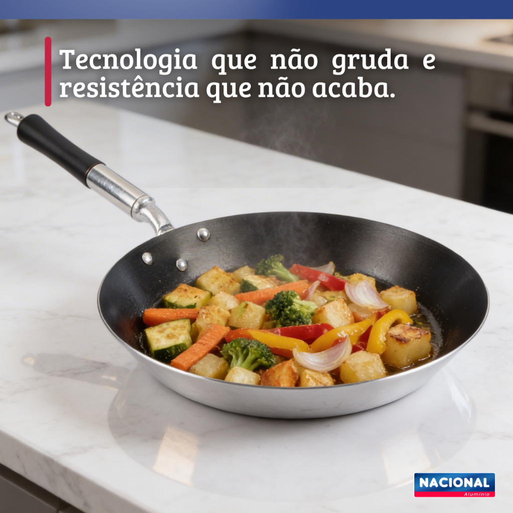 Frigideira Paellera Polido Com Antiaderente 34Cm Nacional — imagem 2 de 2