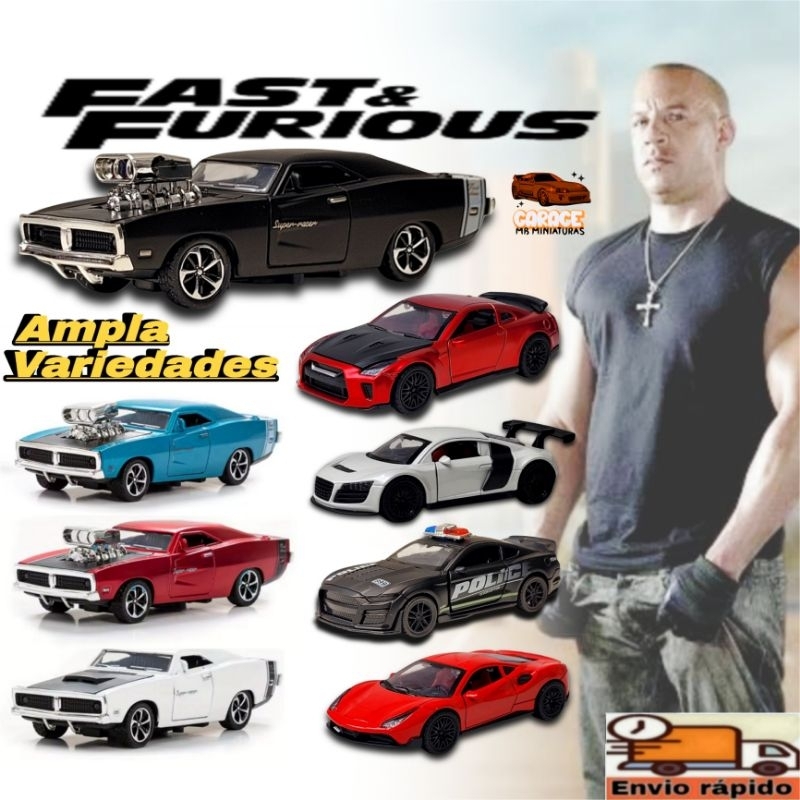 Miniatura de Ferro Velozes e Furiosos Super Charger, Supra, GTR Metal de Fricção Carro de Brinquedo