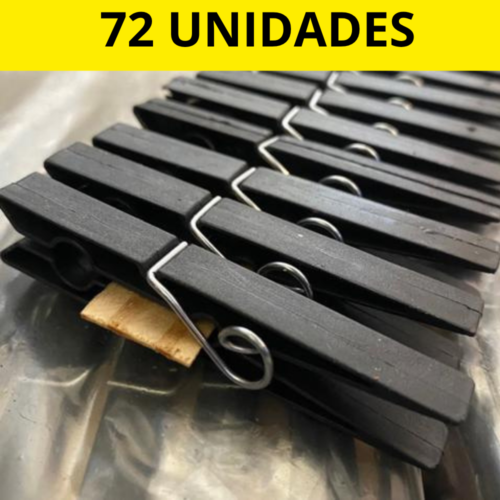 Pregador De Roupa Plástico KIT 72 Unidades Mais Resistencia
