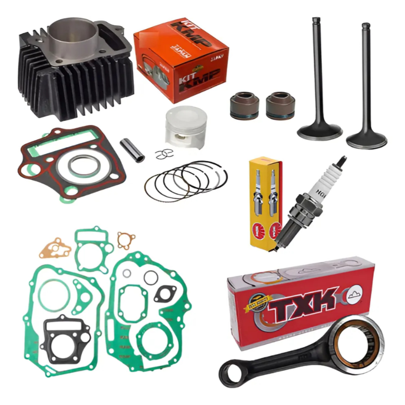 Kit Cilindro Kmp Biela Junta Valvulas Pop 100 2007 2008 2009