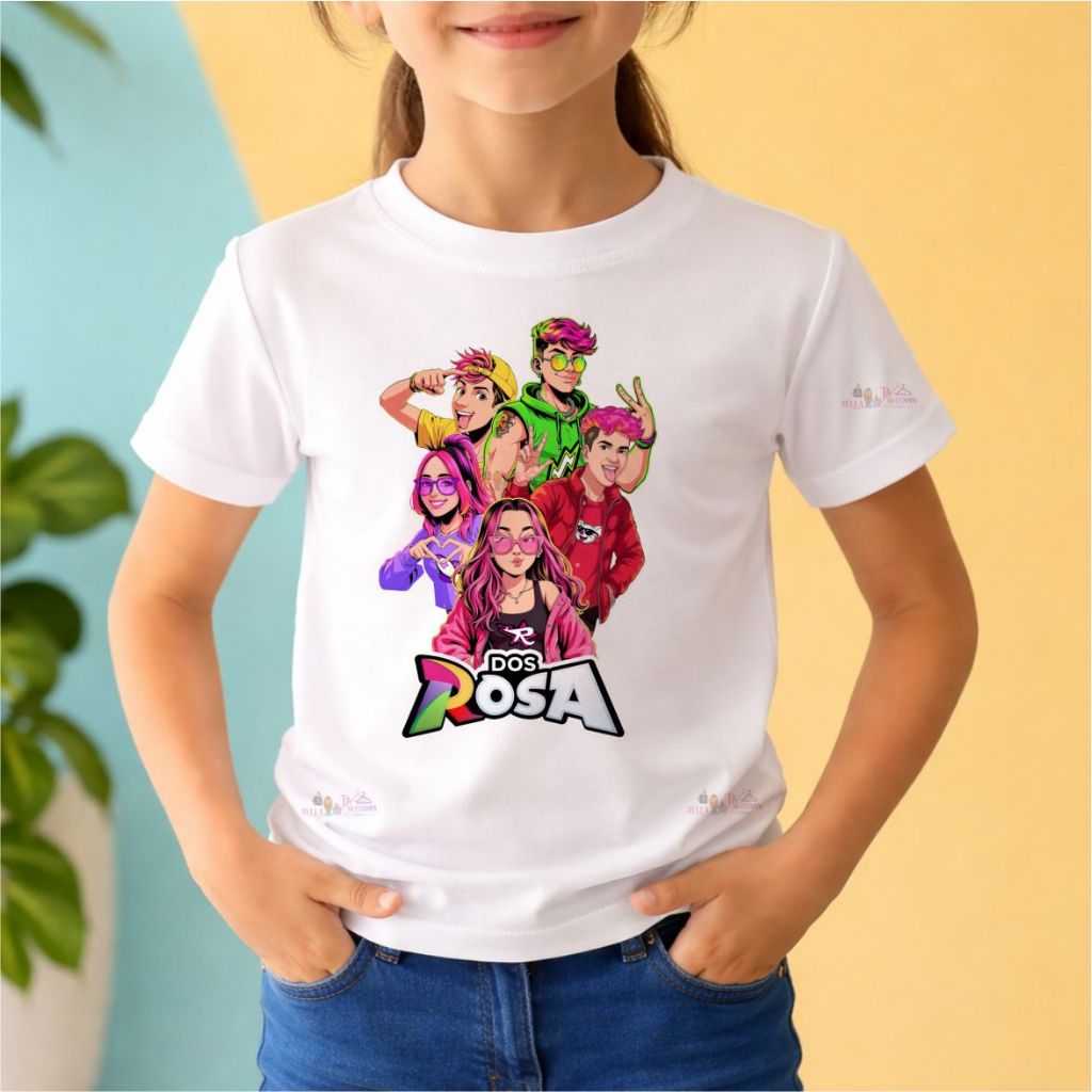 CAMISETA UNISSEX INFANTIL E ADULTA,DESENHO , personalizada, DOS ROSAS, ANIVERSARIO  MODA CASUAL,PLUS SIZE