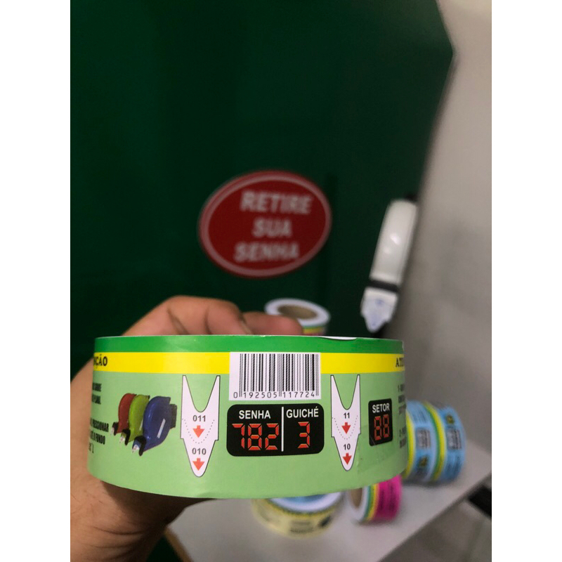 6 Bobina De Senha 3 Dígitos C/2000 Senhas em Oferta na Shopee