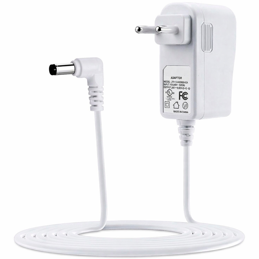 Adaptador de energia 24V plugue UE 0.65A Montagem parede Adaptador de umidificador Aroma de tomada