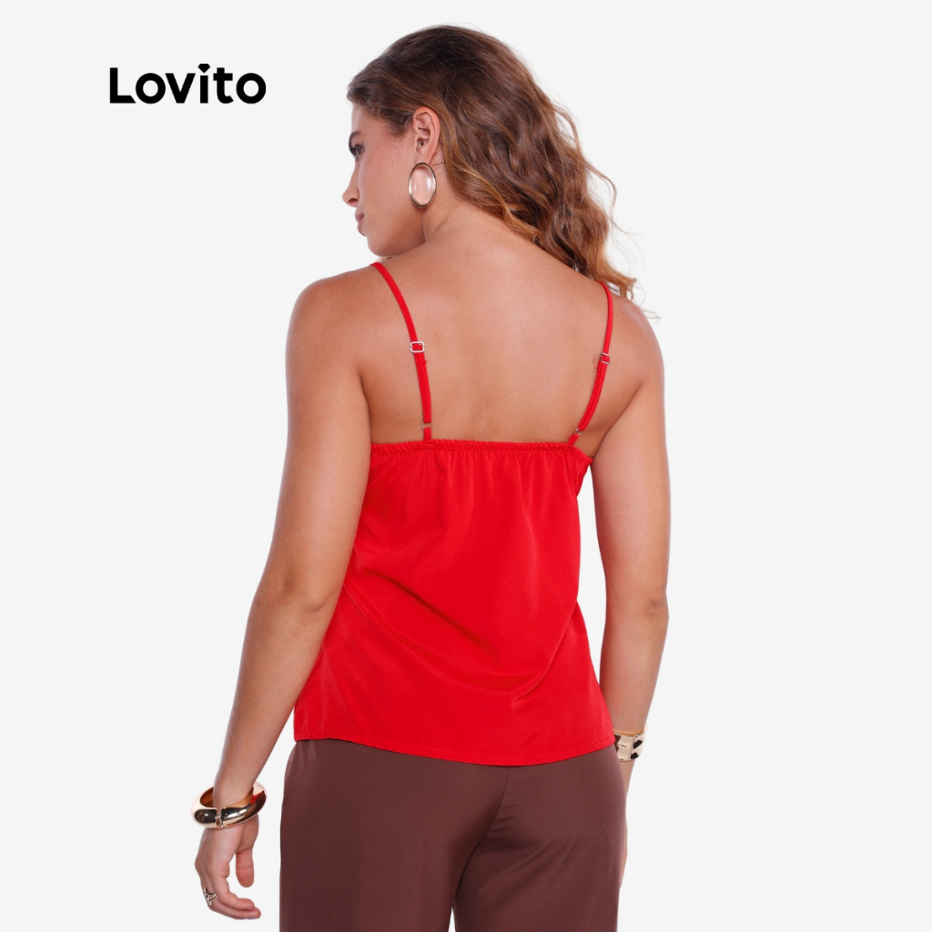 Lovito Regata Feminina Elegante Alça Fina TKB505BRL535 — imagem 2 de 2