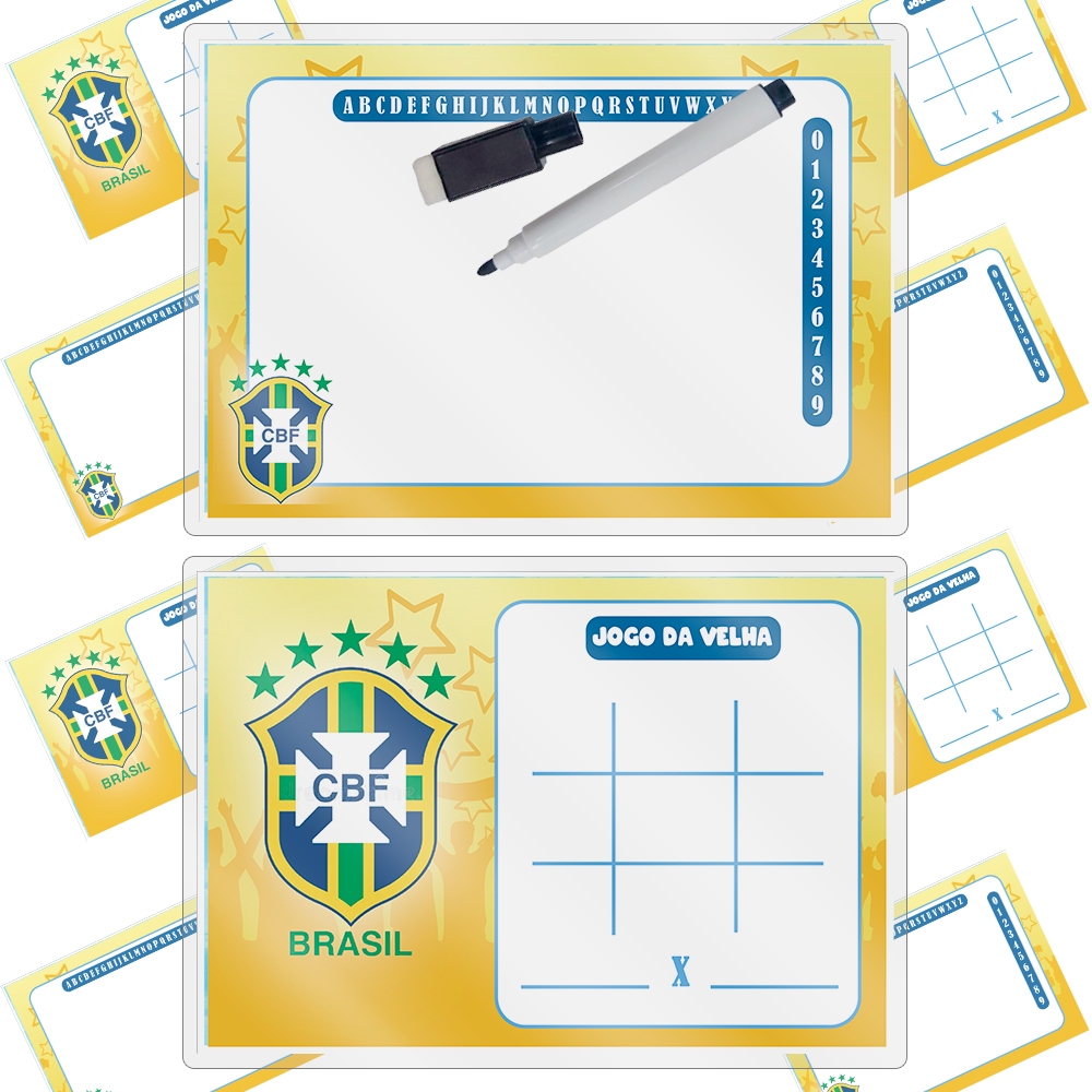 Lousa Magica Lembrancinhas Para Aniversario Festa Infantil Pronto P/ Envio Tema Seleção Brasileira