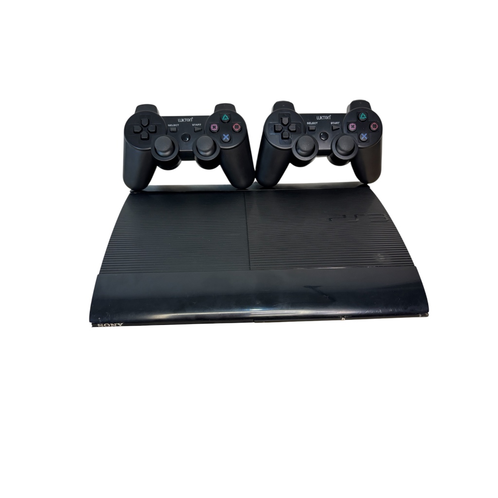 PlayStation 3 PS3 Super Slim 320GB + 2 controles + 4 lojas ( HEN )