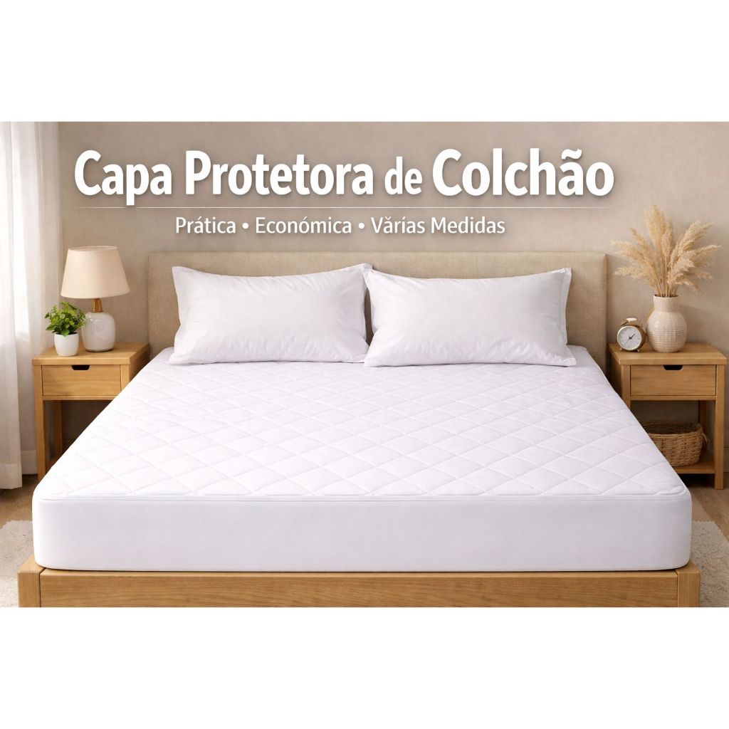 Protetor de Colchão Impermeável Matelado Varias Cores Para Cama Box Solteiro, Casal, Queen, King