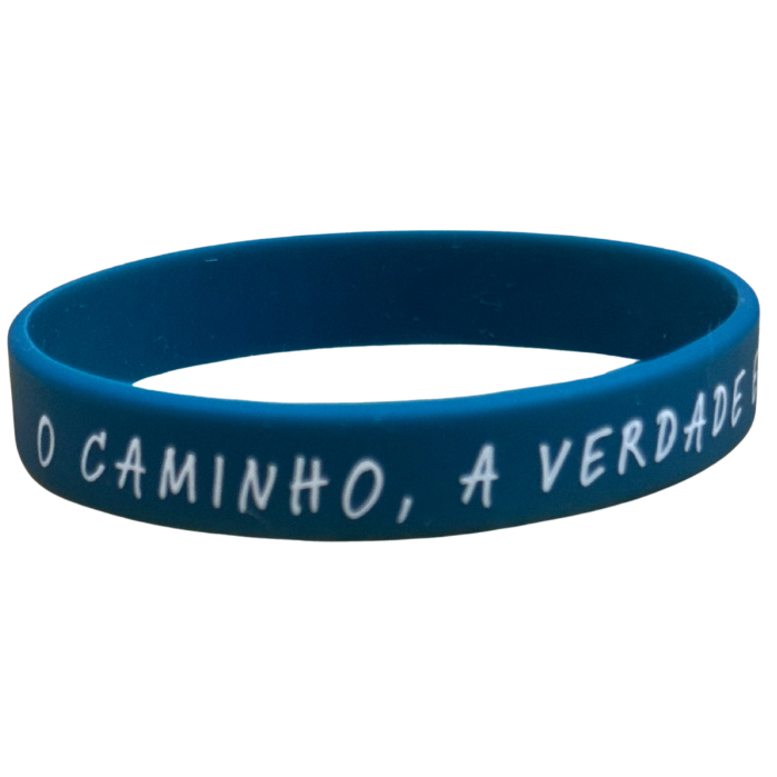 Pulseira de Silicone Modelos Gospel Evangélica Bíblica- O Caminho, Verdade E Vida