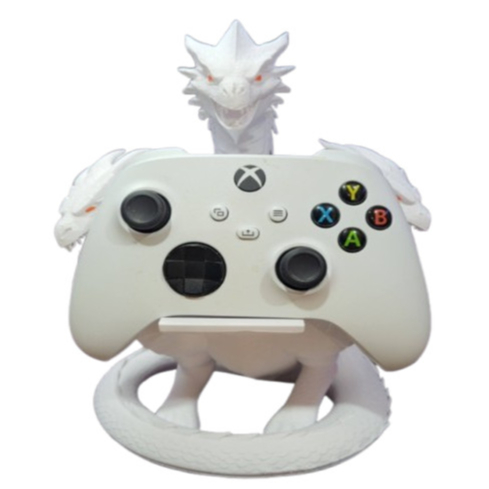 Suporte para Controle Dragao Hidra Stand Gamer PS5 Xbox Decorativo Premium Organizador Mesa Setup Resistente Gamer Promo