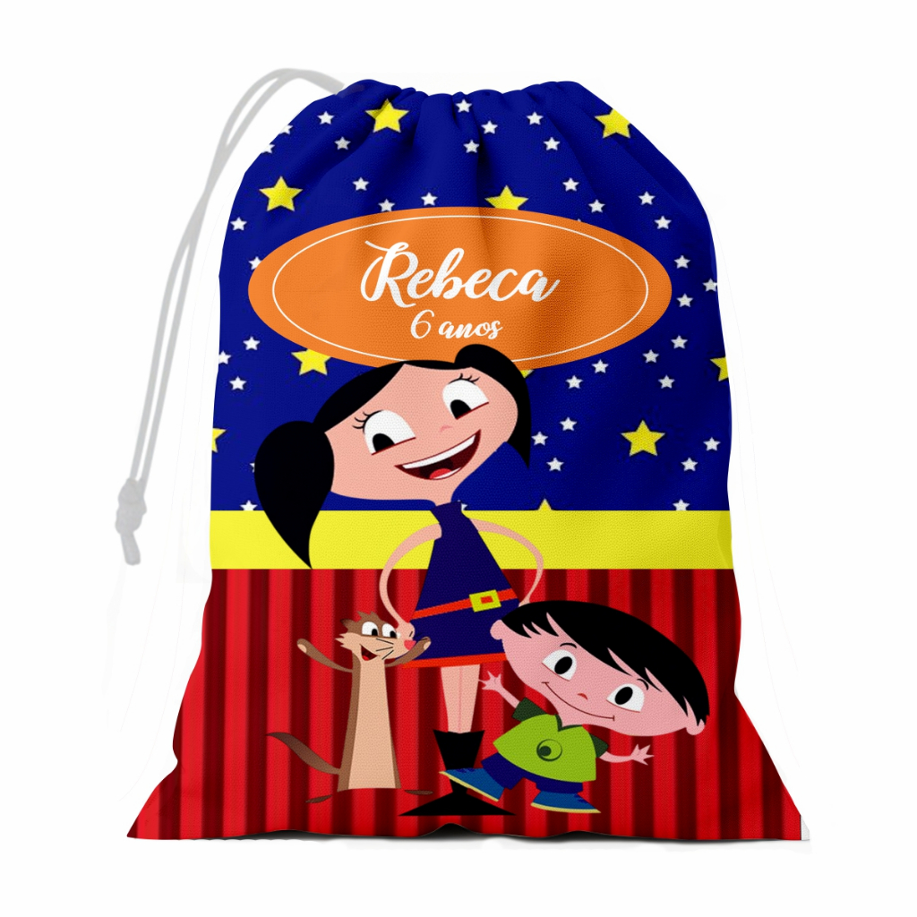 Saquinho Surpresa 15x20 Show da Luna Lembrancinha Personalizada com nome Aniversario