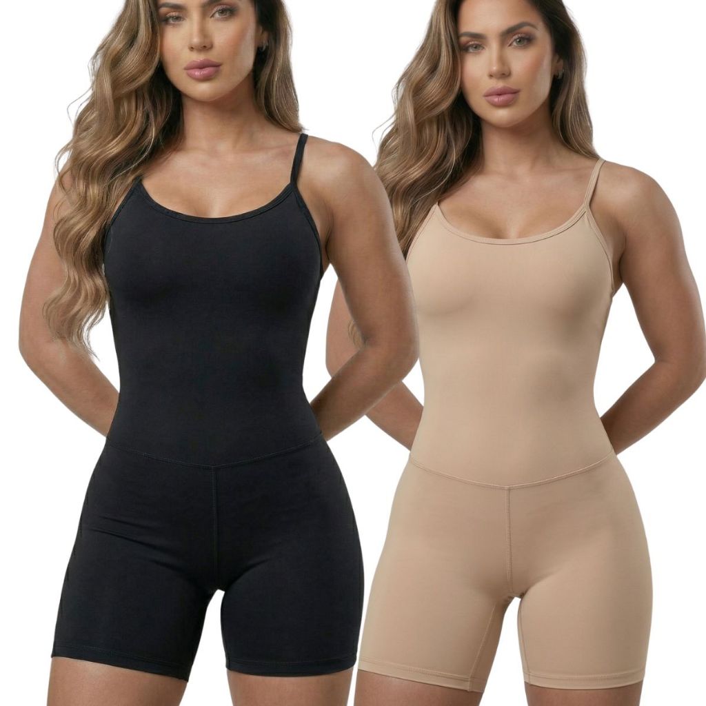 Macaquinho Segunda Pele Feminino  Compressão de Medidas Macaquito Anágua Modeladora