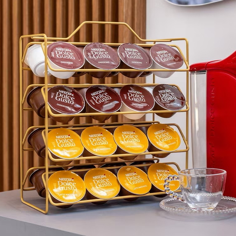 Porta Cápsula Dolce Gusto ou Tres Coraçoes 50 unidades Balcão Cozinha Suporte Café Organizador