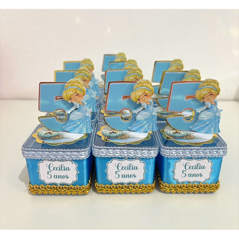 Lembrancinha  Cinderela Baby | Kit lembrancinha Cinderela Cute | Decoração Cinderela baby