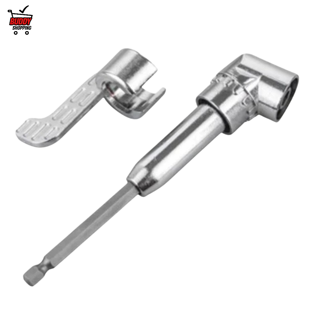 Mini Mandril Angular para Parafusadeira Adaptador de Furadeira em Ângulo Reto 105 Graus Luatek LWJ-1988