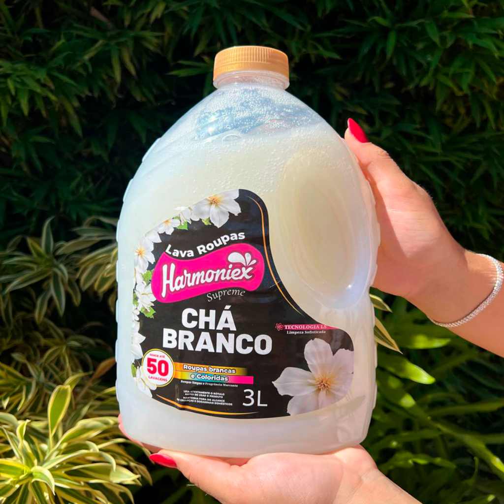 Lava Roupas Concentrado Chá Branco 3L Harmoniex Supreme