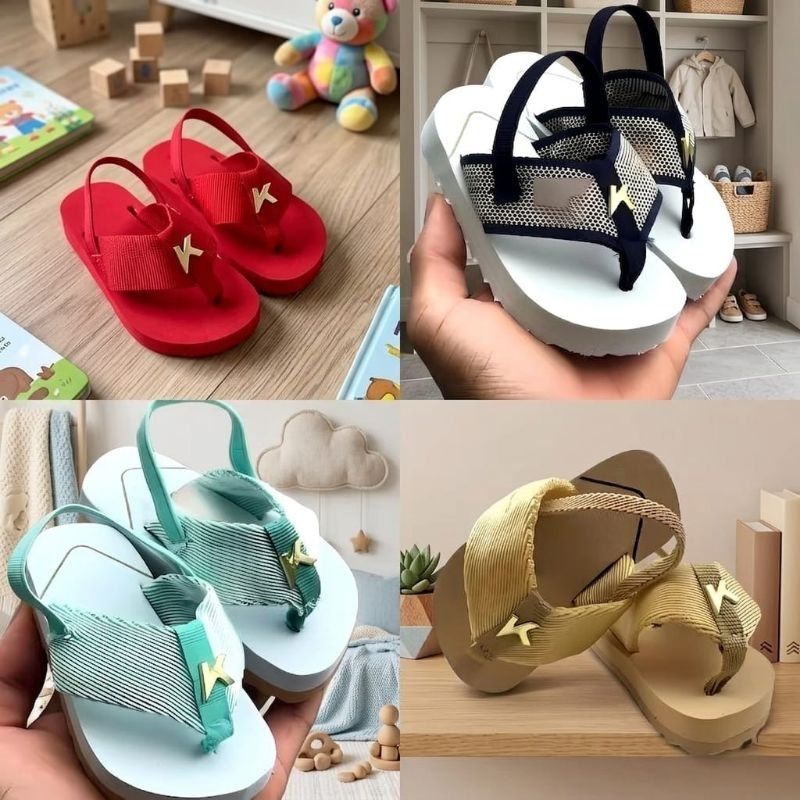 Chinelo Infantil Baby Bebê Confort Várias Cores Do 17 ao 25 Sola Antiderrapante Tira De Gorgorão