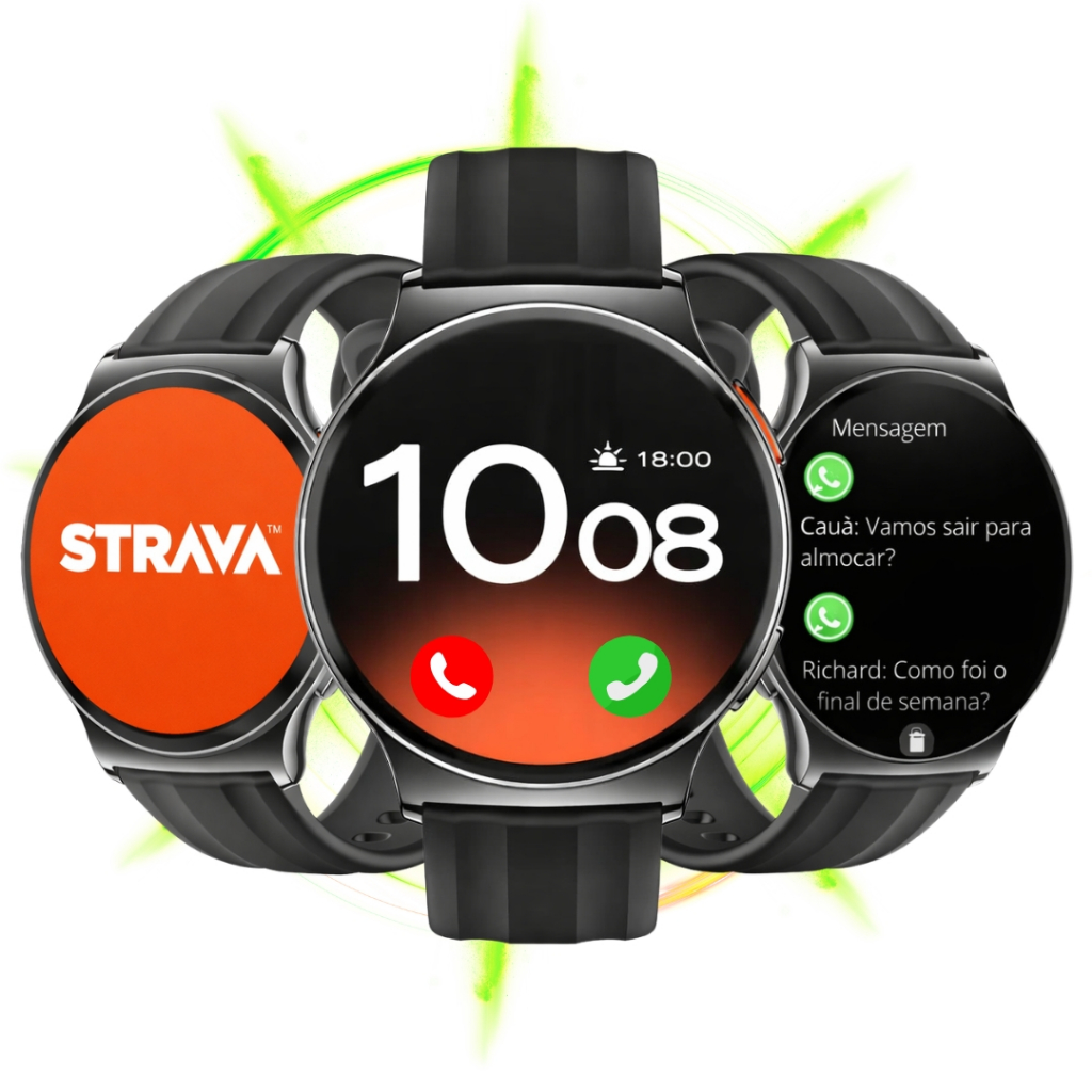 Smartwatch Haylou Solar Lite 2 Strava Lançamento Chamadas Até 15 Dias de Bateria Original Nf