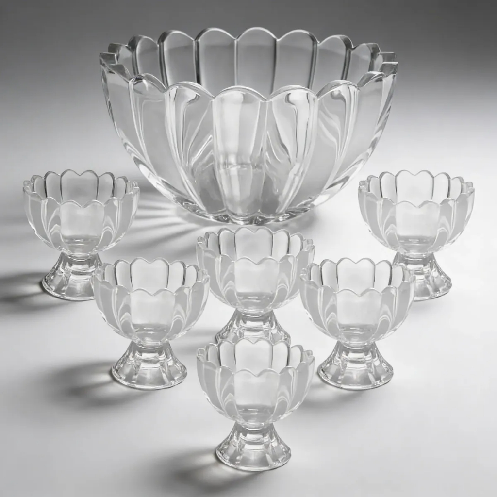 Conjunto 7 Peças Com 6 Taças Para Sobremesa Geneva - Wolff Transparente
