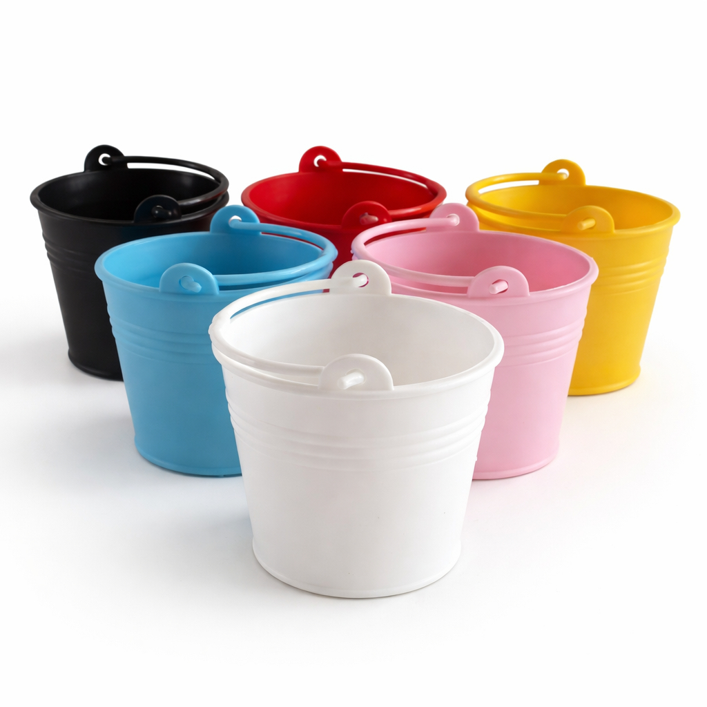 Mini Baldes 5,5cm Plástico 10 Unidades - Baldinhos Lembrancinhas e Festas em Oferta na Shopee