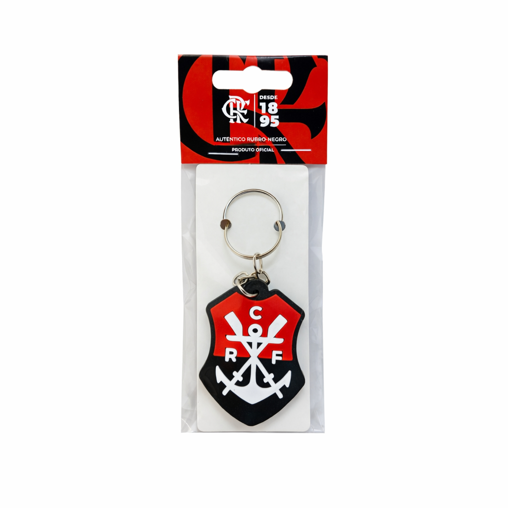 CHAVEIRO DE BORRACHA BRASÃO REMO OFICIAL- ORIGINAL Flamengo