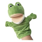Sapo Fantoche Pelúcia De Mão Teatro Infantil Animais 25cm Verde