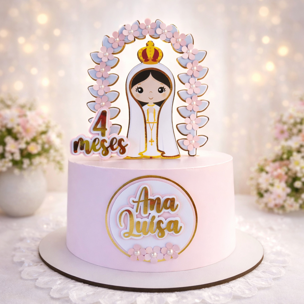 Topo de Bolo Nossa senhora Aparecida - Topo de bolo - Topo Nossa senhora - Nossa Senhora Aparecida