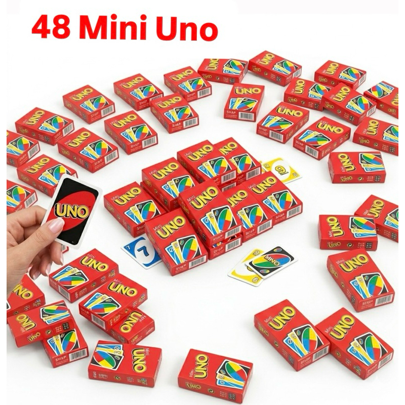 Mini Uno 48 Jogo de cartas cartas festas aniversario
