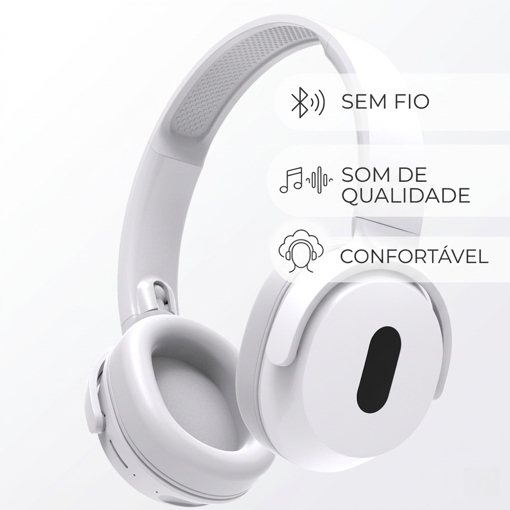 Fone de Ouvido Sem Fio com Cancelamento de Ruído – Qualidade Profissional!