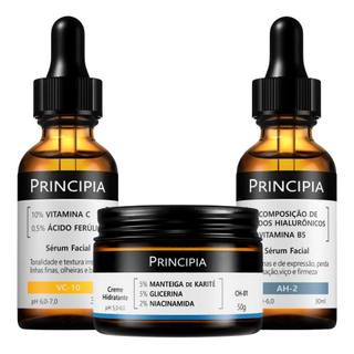 Principia Kit Dupla hidratação e Antioxidante com: AH-02 + VC-10 + CH-01