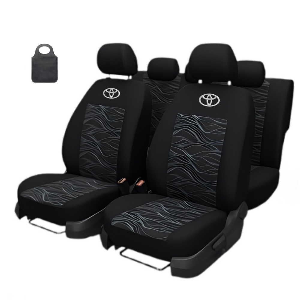 Jogo De Capas Para Banco De Carros Em Tecido Grosso Toyota Corolla Etios Yaris Hilux Fielder Sw4