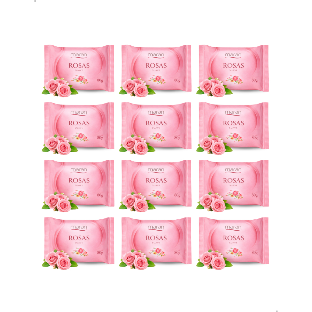 Sabonete Em Barra Kit 12 Unidades 80g Para Tomar Banho