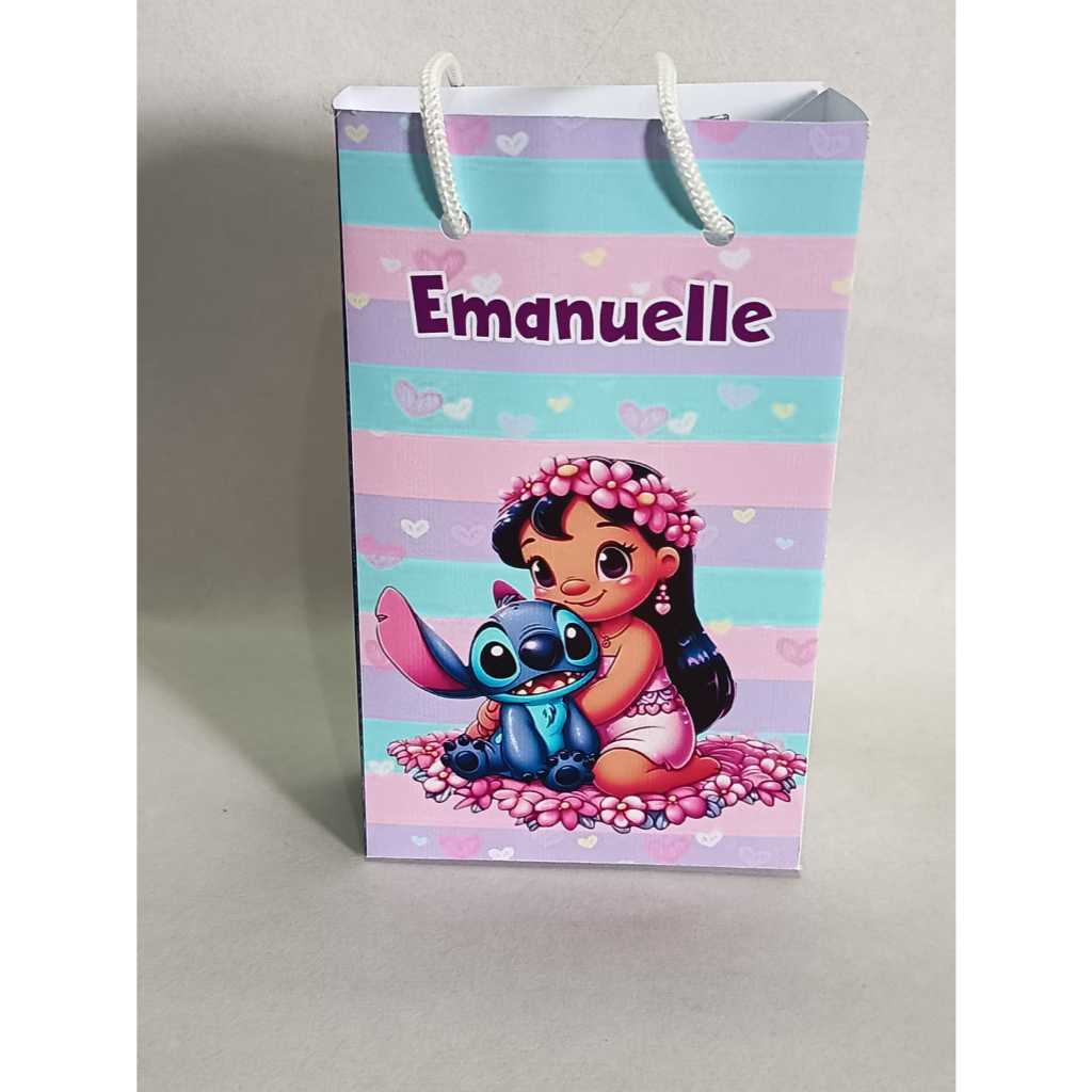 SACOLINHA PERSONALIZADA LILO E STITCH/ SACOLINHA SURPRESA STITCH E ANGEL/ LEMBRANCINHA DE FESTA STITCH