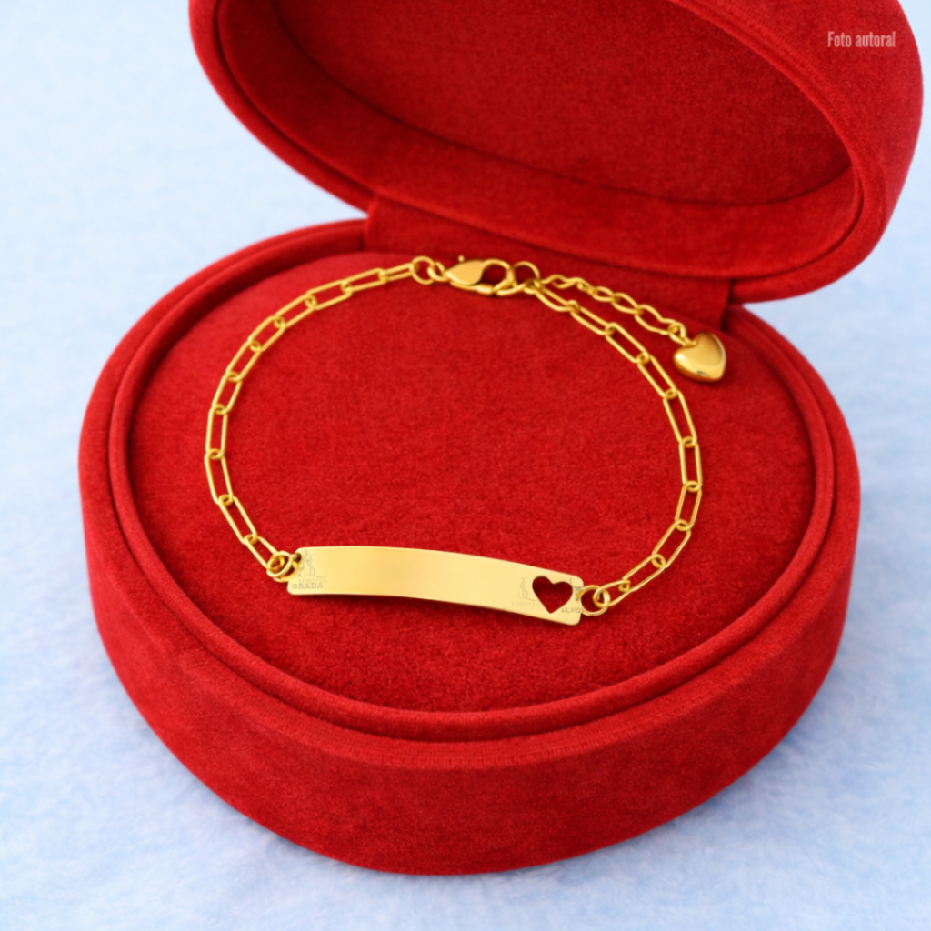 Pulseira Infantil com Nome Gravado Personalizado a Laser Menina, Menino ,Minie em Oferta na Shopee
