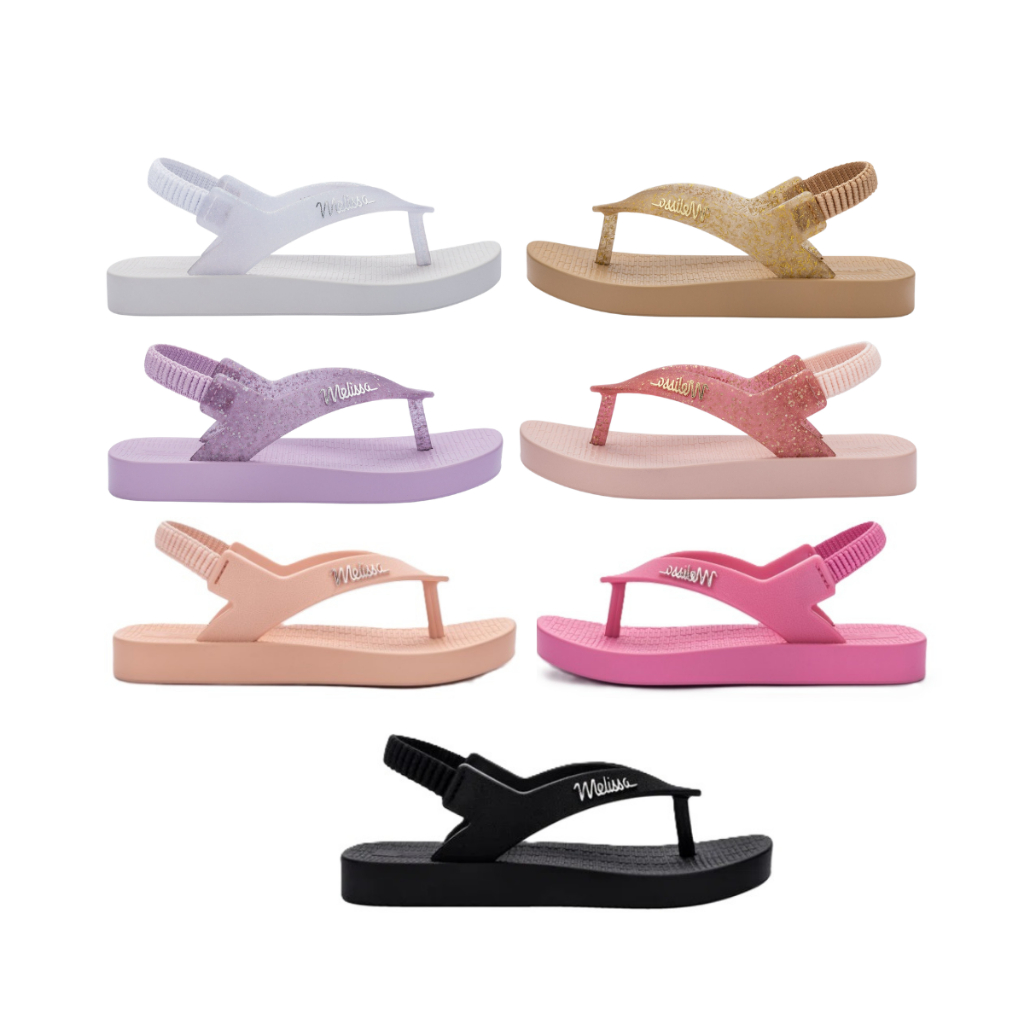 Sandália Infantil Bebê Mini Melissa Sun Long Beach Original - Mv35762