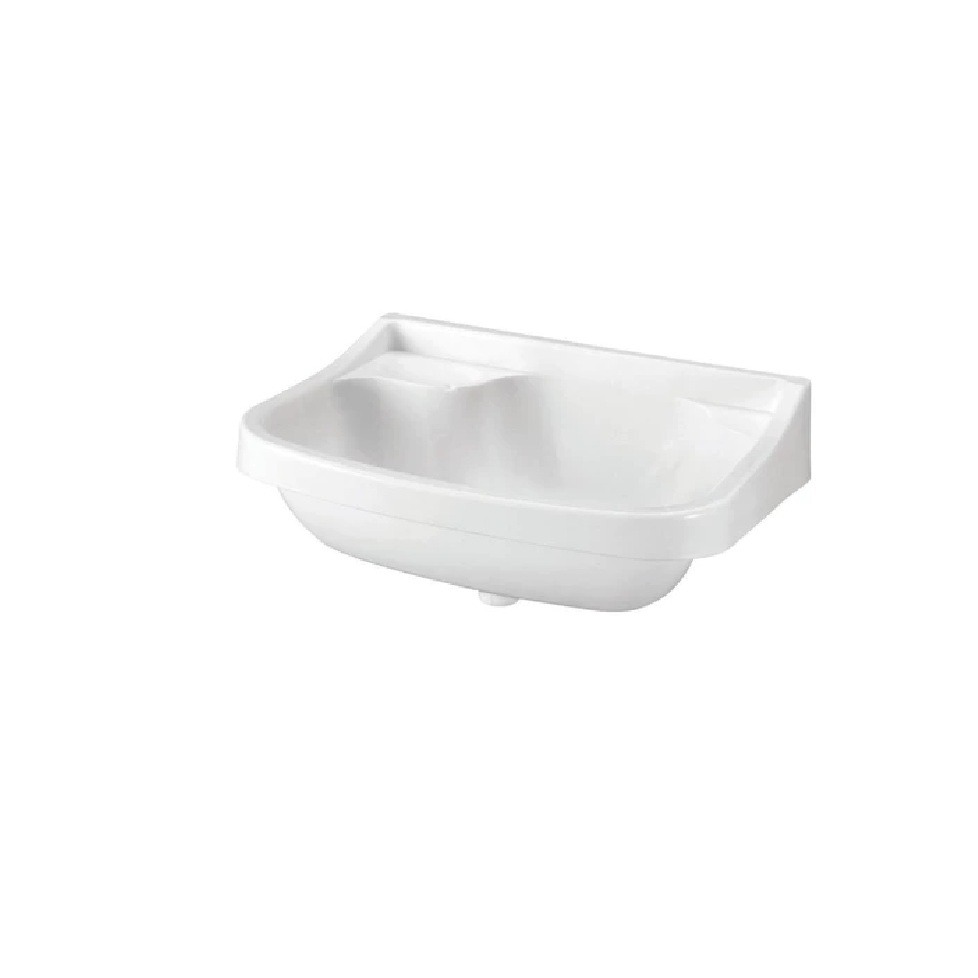 Lavatório Branco de Plástico 36 cm x 26 cm - Krona Envio Imediato