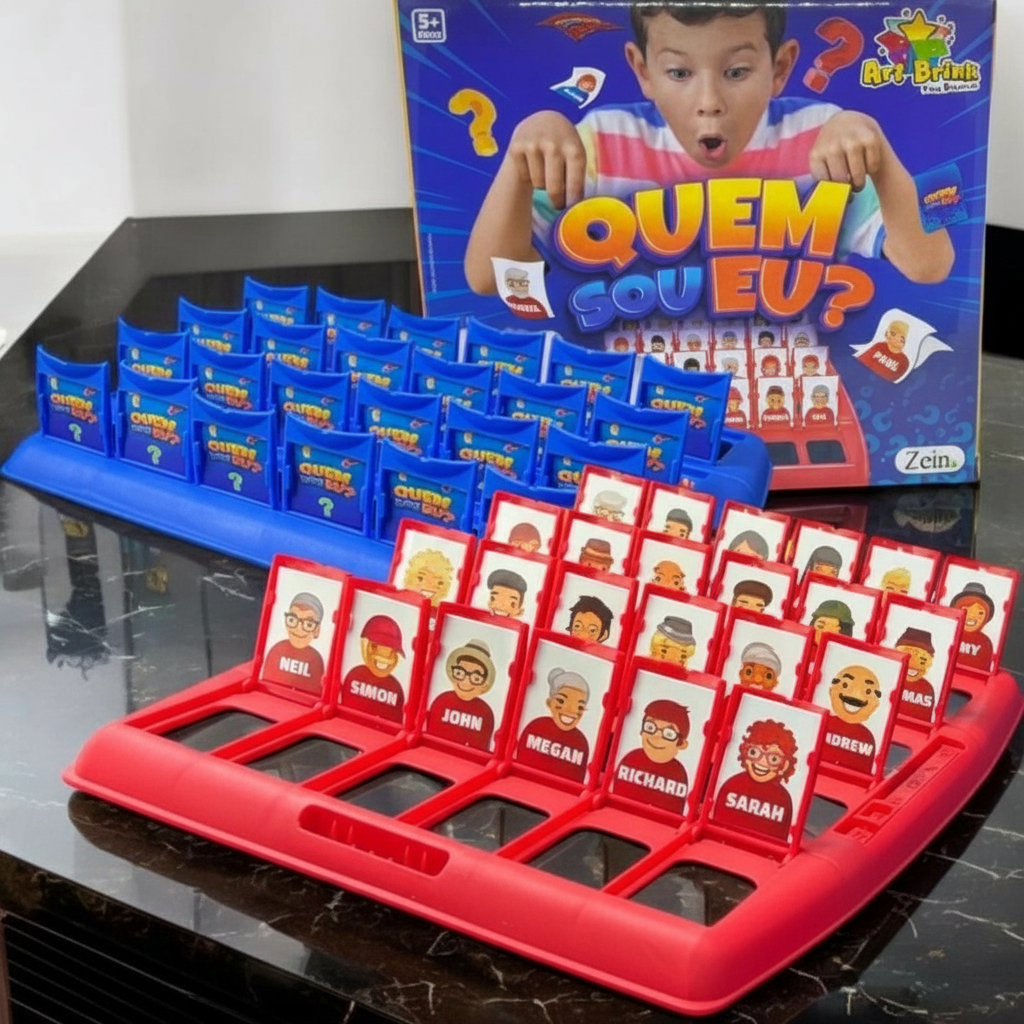 QUEM SOU EU O Jogo que Vai Animar Sua Festa Quem Sou Eu Educativo Diversão Em Família Tabuleiros em Oferta na Shopee