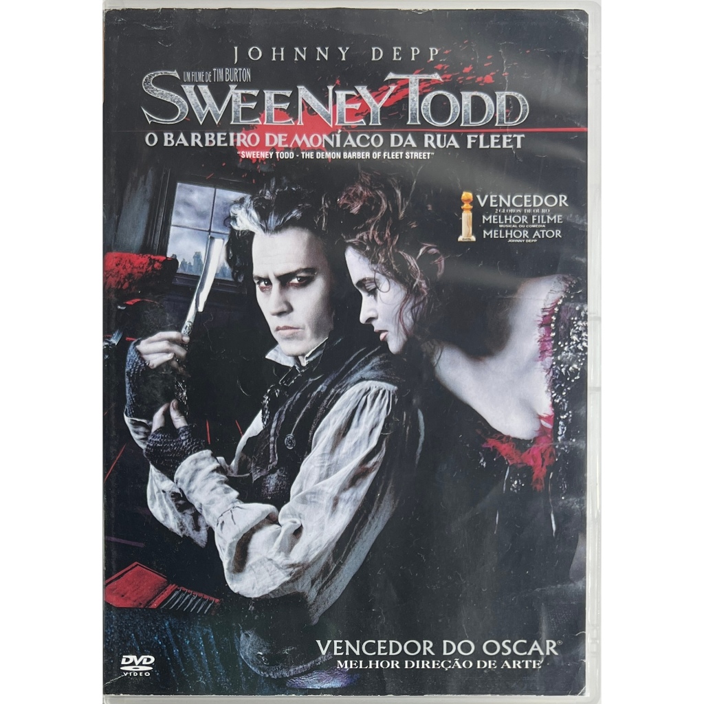 DVD - Sweeney Todd: O Barbeiro Demoníaco Da Rua Fleet - Johnny Depp - Original